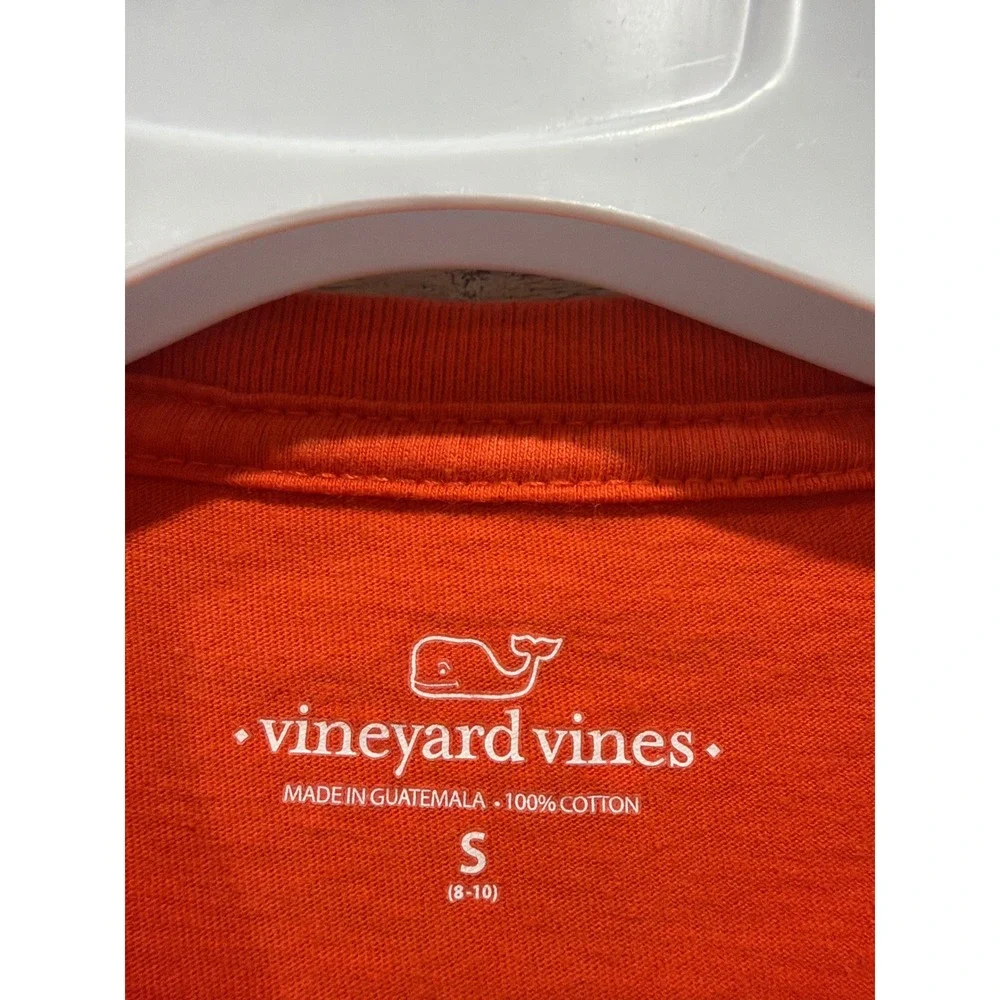 Vineyard Vines T-Shirt Lot Boys Small 8-10 Blue Orange Whale Basketball Prep